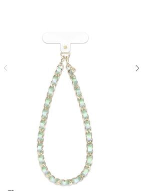 Velvet caviar Mermaid Holo Leather Chain Phone Charm